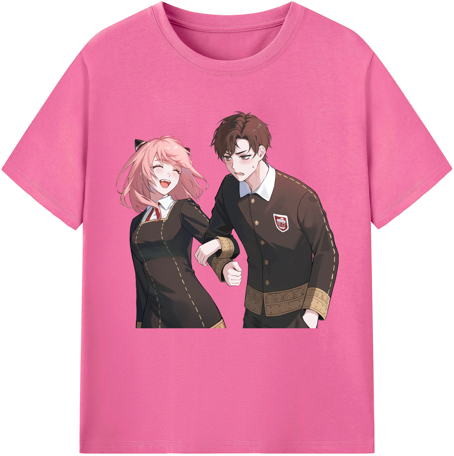 （画像用） SPY×FAMILY间谍家家酒 レディースカジュアルプリントTシャツ（綿100％）
